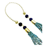 Colar Longo Azul Turquesa