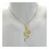 Colar Longo Folheados Cobra Banhado A Ouro 60cm