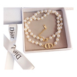 Colar Luxo Perolas Feminino