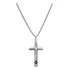 Colar Masculino Cruz Aço Inox Apito Anti Stress Ansiedade