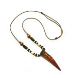 Colar Masculino Longo Tribal