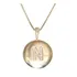 Colar Medalha Inicial Letra N Blogueira Folheado A Ouro 18k.