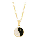 Colar Medalha Ying Yang