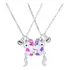 Colar Melhores Amigas Best Friends Amizade Gatinhos Bff Par