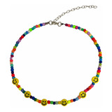 Colar Micangas Coloridas Gargantilha