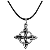 Colar Nó De Bruxa Amuleto Lendario De Proteção Wicca Celta