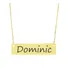 Colar Nome Personalizado Chapinha Gravação Dominic Banhado O