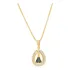 Colar Nossa Senhora Aparecida Gota Semi Joias Banhado Ouro Cor Dourado