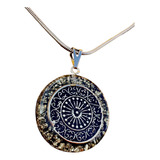 Colar Orgonite Mandala Da Prosperidade Pirita