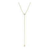 Colar Ouro Pingente Solitario