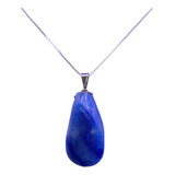 Colar Pedra Quartzo Azul
