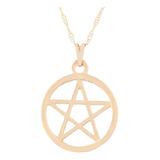 Colar Pentagrama Com Aro