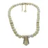 Colar Perolas Pingente Safiras E 38 Pontos Diamante Ouro 18k