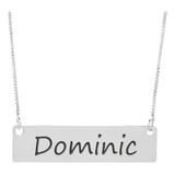 Colar Personalizado Chapinha Gravacao