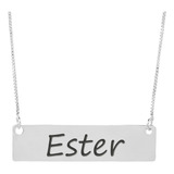 Colar Personalizado Chapinha Gravacao