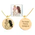 Colar Personalizado Pingente Foto Família Banhado Ouro 18k