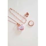Colar Pingente Brinco Pulseira