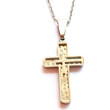 Colar Pingente Crucifixo Corrente