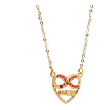 Colar Pingente Infinito Amor