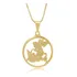 Colar Pingente Medalha De São Jorge Feminino Folheado A Ouro Cor Dourado