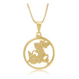 Colar Pingente Medalha De