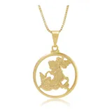 Colar Pingente Medalha De