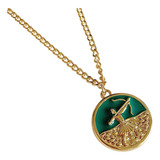 Colar Pingente Medalha Oxossi