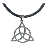 Colar Pingente Símbolo Viking Triquetra Celta Nórdico Wicca