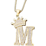 Colar Pingente Strass Brilhante