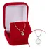 Colar Ponto De Luz Branco Prata 925 Feminino Presente Lindo