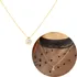 Colar Ponto De Luz Dourado Banhado A Ouro 18k Estilo Unisex 