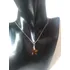 Colar Prata 925 Com Cristal Âmbar Swarovski Estrela Do Mar