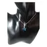 Colar Prata 925 Com Cristal Azul Swarovski Estrela Do Mar 