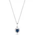 Colar Prata 925 Pingente Coração Feminino Delicado Zircônias
