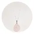 Colar Prata 925 Quartzo Rosa Em Gotas - Natural Legítimo