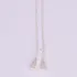 Colar Prata Nossa Senhora Aparecida Pingente Cravejado Mini Cor Branco