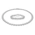 Colar + Pulseira Angelic Riviera Folheada Ouro Branco 18k