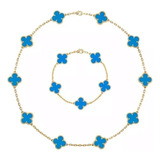 Colar Pulseira Kit Folheados