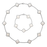 Colar Pulseira Kit Folheados