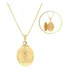 Colar Relicário De Nossa Senhora Aparecida Banhado Ouro 18k Cor Dourado