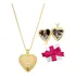 Colar Relicário Pet Banhado Ouro18k Lindo Delicado Brilhante