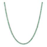 Colar Riviera Zirconia Esmeralda