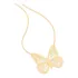 Colar Rommanel Banhado Ouro Pingente Borboleta Vazada 532123 Cor Dourado
