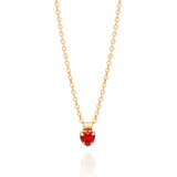 Colar Rommanel Coracao Cristal