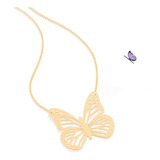 Colar Rommanel Feminino Borboleta