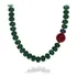 Colar Semi Joia De Qualidade Folheada De Pedra Natural Jade