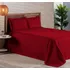 Colcha Cobre Leito Casal 3 Peças Matelado Ultrassônico Cor Vermelho