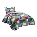 Colcha De Cama Solteiro Box Masculino Feminino Estampada