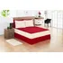 Colcha Para Cama Casal Super King Size Bordada 3 Peças Cor Vermelho Bordada Com Babado
