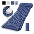 Colchonete Inflável Solteiro Sleeping Pad 1 90m X 60cm Azul Cor Azul marinho